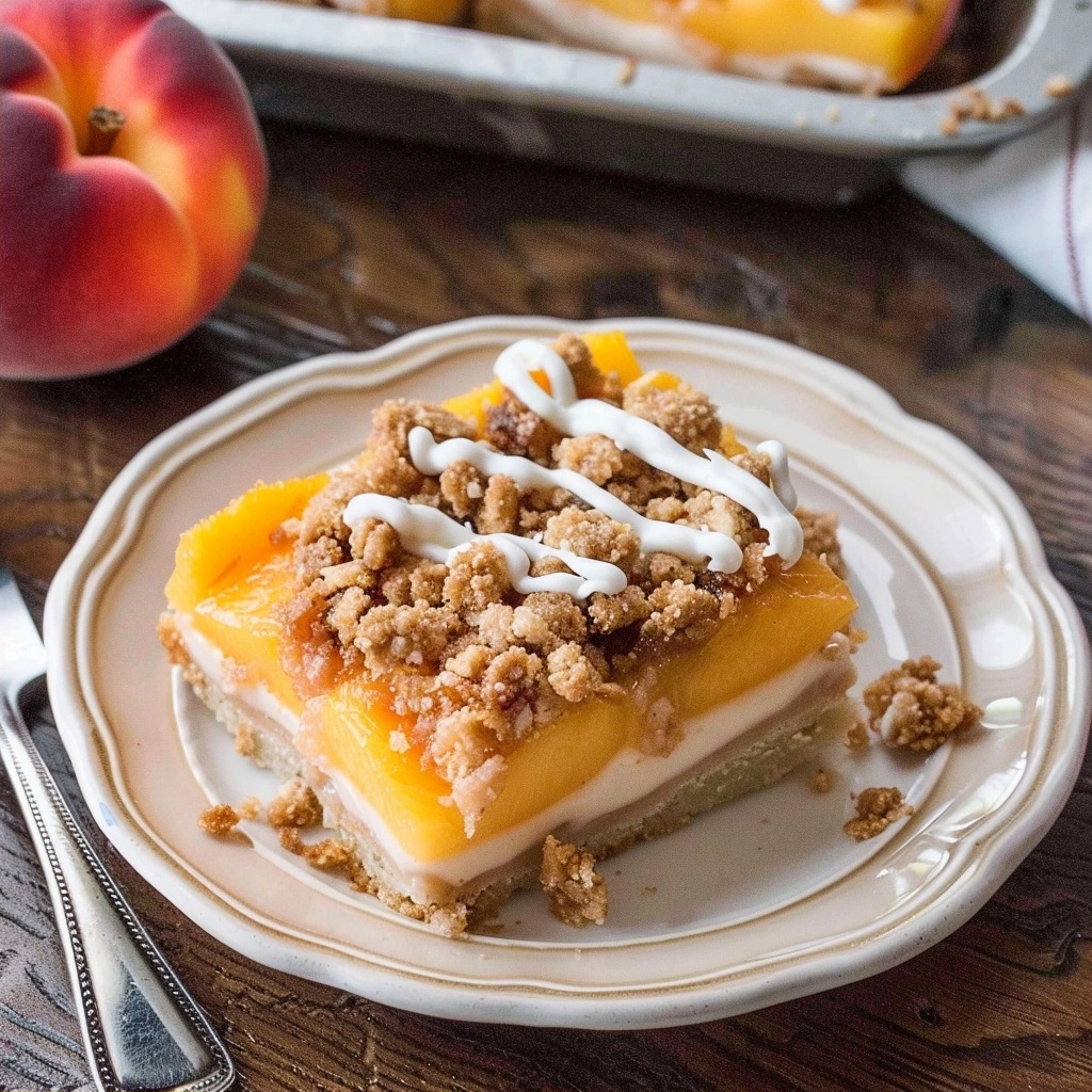 Peach Pie Crumble Bars: A Taste of Summer Bliss