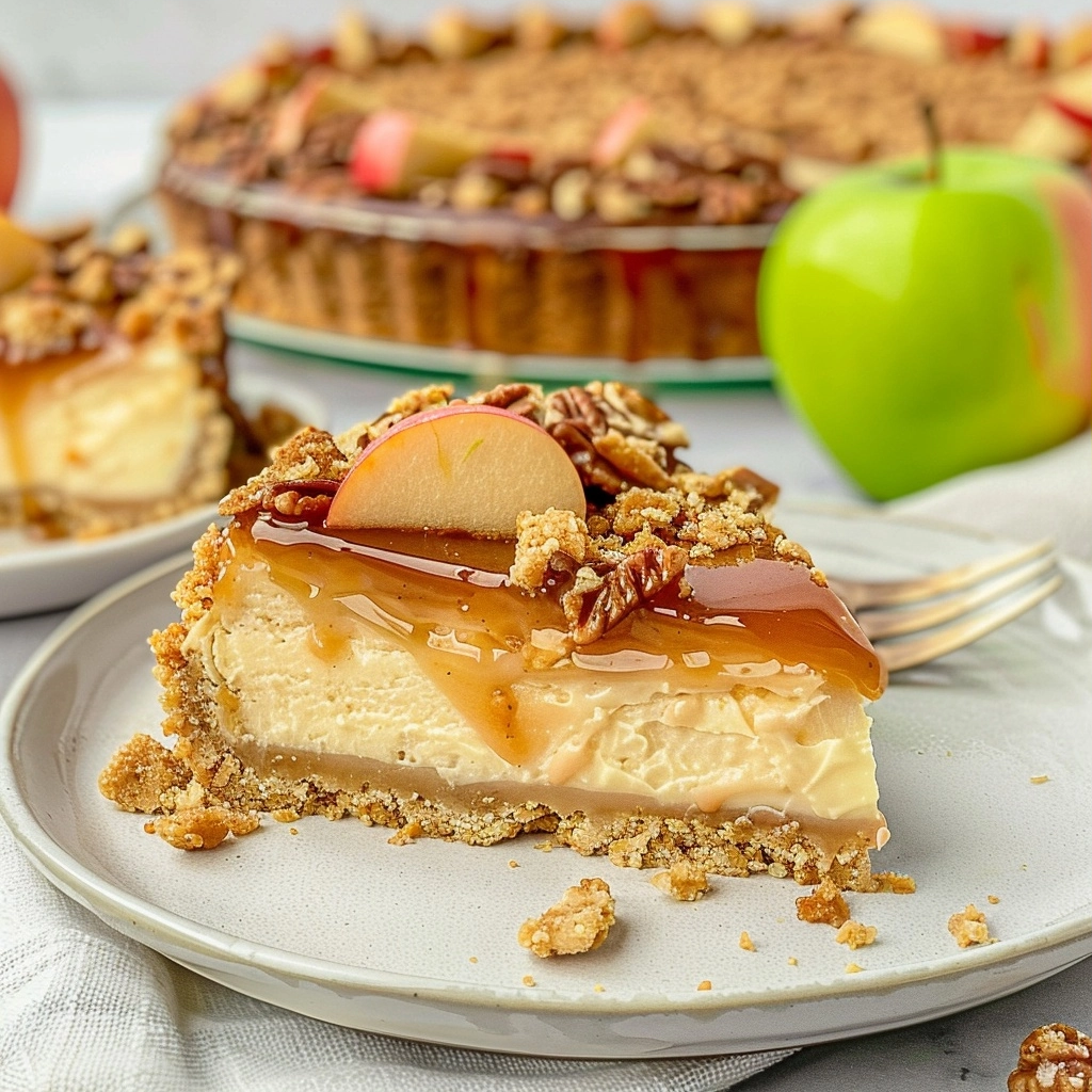 Apple Crumble Cheesecake