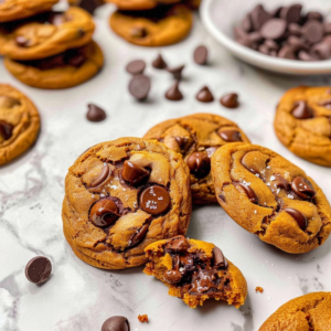 Chewy Pumpkin Chocolate Chip Cookies