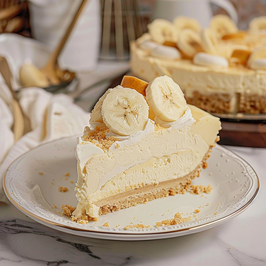 No Bake Banana Pudding Cheesecake